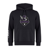 The Cypress Warriors Men's Rugby Club Hoodie by Canterbury from WRS Canterbury features a 2024 logo, warrior graphic, and a bold white left sleeve stripe—making it the perfect official hoodie for rugby fans.