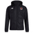 The Southern Pines Youth Rugby Club Vaposhield Full Zip Rain Jacket by Canterbury, in black, features a chest logo with "S" and "J," VapoShield technology, and a full zipper. The EMB Canterbury logo is on the right shoulder, providing water-resistant protection for any weather.