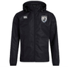 The South Orange County Raptors Club Vaposhield Full Zip Rain Jacket by Canterbury is a black hooded rugby rain jacket featuring a white EMB Canterbury logo on the right chest and the South Orange County Raptors team crest with a bird on the left chest. This water resistant jacket incorporates VapoShield technology to help keep you dry and comfortable in wet conditions.