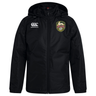 Stay comfortable in all weather with the RVA T.R.C. Club Vaposhield Stadium Jacket by Canterbury. This black hooded water-repellent jacket from EMB Canterbury features the signature Canterbury Vaposhield logo on the right chest and an RVA crest on the left chest—making it the ideal rugby stadium jacket for any conditions.