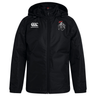 The Birmingham Iron Women's Football Club Vaposhield Stadium Jacket by Canterbury features padded insulation, a front zipper, EMB Canterbury branding, and is water repellent for superior comfort in any weather.