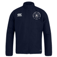 The New Saint Andrews College Club Track Jacket by EMB Canterbury features the Canterbury logo on the right chest and a “New Saint Andrews RFC” crest and text on the left chest. This lightweight, water-repellent jacket is perfect for all weather conditions.