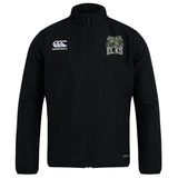 The Lewis County Elks Club Track Jacket by Canterbury features a zip front, the ELKS logo on the left chest, and the Canterbury logo on the right chest. This lightweight black jacket from EMB Canterbury is perfect for staying comfortable and stylish on the go.