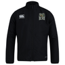 The Lewis County Elks Club Track Jacket by Canterbury features a zip front, the ELKS logo on the left chest, and the Canterbury logo on the right chest. This lightweight black jacket from EMB Canterbury is perfect for staying comfortable and stylish on the go.