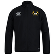 Mother Lode Club Track Jacket by Canterbury in black, featuring a white logo on the right chest and a yellow and black “Mother Lode Rugby” emblem on the left.