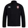 Lightweight black Legion Academy Club Track Jacket by Canterbury featuring a white brand logo on the right chest and a red and white “Legion Academy SD” crest on the left chest.