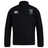 Black lightweight men’s Cal Lutheran University Club Track Jacket by Canterbury featuring a white brand logo on the right chest and a white university crest on the left chest.