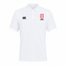 Introducing the San Diego Legion Rugby Academy Club Dry Polo by EMB Canterbury—a white polo shirt with button-up design, crafted with Vapodri Technology for enhanced comfort and breathability. Featuring the iconic Canterbury logo and Legion Rugby Academy badge on the chest, this stylish and performance-driven polo is perfect for showcasing your support.