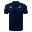 A navy Mystic River Rugby Canterbury Club Dry Polo shirt with an embroidered logo, made with Vapodri Technology for a breathable experience.