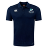 Stay cool and comfortable all day in the NC Rugby Academy - Megalodons Club Dry Polo by EMB Canterbury. This navy polo features club logos on the chest and uses Vapodri technology for breathable performance.