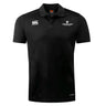 Explore the Eastside Lions Club Dry Polo by EMB Canterbury in classic black, designed with a collar and short sleeves. Adorned with the logos for "Canterbury" and "Eastern Lions Rugby" on the chest, this breathable polo includes Vapodri Technology to ensure comfort throughout your day.