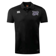 The Valley Panthers Girls Rugby Club Dry Polo by Canterbury is a black short-sleeve polo shirt featuring EMB Canterbury’s Vapodri Technology for superior moisture management. This breathable design displays the EMB Canterbury logo on the right chest and the Valley Panthers Girls Rugby logo on the left chest.