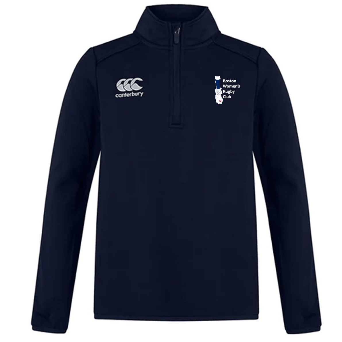 Boston Women's RFC Club 1/4 Zip Mid Layer Training Top by Canterbury