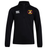 Potomac Exiles Rugby Club 1/4 Zip Mid Layer Training Top by EMB Canterbury—this black pullover is perfect for rugby training, featuring the iconic Canterbury logo on the right chest and a multi-colored Potomac Exiles crest on the left chest, making it an ideal choice for any club supporter.