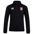 Black Legion Academy Club 1/4 Zip Mid Layer Training Top by Canterbury, a fleece quarter-zip with a logo and “Legion Academy” printed on the chest.
