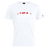 The USA Para Powerlifting Club Plain Tee by WRS Canterbury is a white cotton-blend shirt featuring "USA PARA POWERLIFTING" in bold with red lines beside "USA" on the chest.