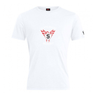 The Superior Rugby Club Plain Tee by WRS Canterbury is a white cotton blend shirt with a red and black "Superior Rugby" winged logo on the chest and a small "S" logo on the left sleeve.