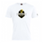 The Chicago Riot Club Plain Tee by WRS Canterbury is a white cotton-blend shirt featuring the club's black and yellow raised fist and stars logo on the front.