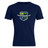 The Kingwood Rugby Club Plain Tee by WRS Canterbury is a navy blue customizable cotton blend featuring a crest with a crown, tree, rugby player, lion, and "Est 1904 Kingwood Rugby" for stylish comfort.