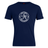 Show your team spirit with the Saint Anselm College Club Rugby Plain Tee by WRS Canterbury—a navy cotton blend shirt featuring a white "SA" logo and "SAINT AN SEUM MEN'S CLUB RUGBY" in a front circle print. Customizable and comfortable!.