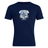 The Milwaukee Barbarians Rugby Club Plain Tee by WRS Canterbury is a navy blue cotton blend shirt with a front crest featuring a shield, banner, and wheat graphic.