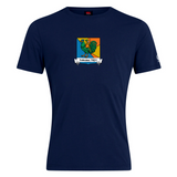 Navy blue Takoma Touch Rugby Club Plain Tee by Canterbury with a Takoma TRFC rugby crest on the chest.