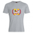 WRS Canterbury Potomac Exiles Rugby Club Plain Tee: a gray cotton blend t-shirt featuring a crest with the Maryland and D.C. flags, red laurel branches, and "2014" printed below the design.