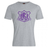Grey short-sleeved cotton blend Western Carolina University Club Plain Tee by Canterbury with a purple Western Carolina Rugby crest printed on the center of the chest.