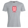 Grey cotton blend Legion Academy Club Plain Tee by Canterbury featuring a red “Legion Academy” logo and “SD” emblem on the chest.
