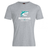 The WRS Canterbury NC Rugby Academy - Megalodons Club Plain Tee is a grey cotton blend t-shirt with a stylized shark logo above "MEGALODONS NC RUGBY ACADEMY" in white and teal lettering.