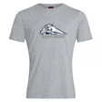Grey cotton blend University of New Hampshire Club Plain Tee by Canterbury featuring a stylized wildcat logo above the text “MEN’S RUGBY.”