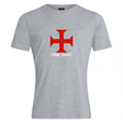 WRS Canterbury's SF CDME Rugby Club Plain Tee is a gray cotton blend shirt featuring a central red cross emblem with subtle blue details above the white "CDME RUGBY" text.