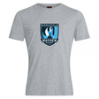 The Minneapolis Mayhem Rugby Club Plain Tee by Canterbury from WRS Canterbury is a light gray, soft cotton blend t-shirt featuring the team’s stylized flame logo and bold blue, black, and white text on the front center. Designed for all-day comfort, this customizable tee is perfect for showcasing your team spirit.