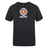 The Hampden Sydney College Club Plain Tee by Canterbury, available from WRS Canterbury, is a black t-shirt crafted from a premium cotton-heavy blend and showcases a vibrant crest with "Sydney" and "Rugby" prominently displayed beneath it.