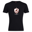 The West Potomac RFC Club Plain Tee by Canterbury, from WRS Canterbury, is a black cotton blend featuring a front shield logo with a beaver, star, “West Potomac Rugby” text, and the year 1963.