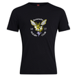 The Hornets Rugby Club 1977 Club Plain Tee by Canterbury from WRS Canterbury is a black cotton-blend t-shirt showcasing a yellow hornet logo, "hornets RUGBY CLUB," and "1977" printed on the chest. This customizable tee blends comfort and club spirit, making it perfect for any rugby fan.