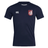 The Montgomery Bucks Griffins Club Dry Tee by EMB Canterbury is a navy short-sleeve sports jersey with Vapodri Technology, a white Canterbury logo on the right chest, and a red and white lion crest on the left.