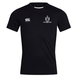 The Highlanders Rugby NC Club Dry Tee by Canterbury features the Highlanders Rugby logo on the right chest and the EMB Canterbury logo on the left chest. Crafted with Vapodri Technology for optimal performance and breathability, this shirt is perfect for any rugby enthusiast.
