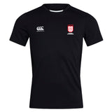 The San Diego Legion Rugby Academy 3-Piece Bundle by Fast Bundle includes a black sports shirt featuring Canterbury and red/white SD Legion Rugby logos. With Vapodri Technology, it keeps you cool and dry, perfect for pairing with rugby shorts during intense training.