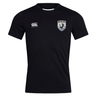 The South Orange County Raptors Club Dry Tee by EMB Canterbury is a black, short-sleeved athletic shirt featuring the Canterbury logo and a chest crest with an eagle and text. Incorporating Vapodri Technology, this breathable workout tee keeps you cool and comfortable during intense training sessions.