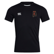 An EMB Canterbury Aging Alabama Rugby Players Club Dry Tee featuring a logo of the state of Alabama with a hockey player and the text “AARP” on the chest, designed with Vapodri Technology.