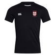 Black short-sleeved Legion Academy Club Dry Tee by Canterbury with a logo on the left chest and the text “Legion Academy SD” on the right chest.