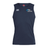 Navy blue sleeveless sports tank top featuring the "Silver Hawks SkyPark World" logo and Canterbury brand logo on the front. Engineered with Vapodri Technology, this quick-drying Syracuse Silver Hawks Club Dry Singlet by EMB Canterbury ensures optimal performance and comfort during your workouts.