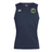 Navy blue Media Unified Rugby Club Dry Singlet by Canterbury sleeveless sports top featuring a wolf logo and “Media Unified Rugby” text on the chest.