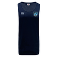 The Minneapolis Mayhem Rugby Club Dry Singlet by Canterbury is a sleeveless navy sports tank top featuring the Canterbury and Mayhem team logos on the chest. Crafted from premium athletic gear by EMB Canterbury, this singlet incorporates Vapodri Technology to keep you cool and comfortable during intense training sessions.