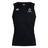 The Highlanders Rugby NC Club Dry Singlet by Canterbury in black is a sleeveless training shirt that incorporates Vapodri Technology. It features the Canterbury logo on the left shoulder and the "Highlanders Rugby" logo on the right chest. This athletic gear from EMB Canterbury is perfect for enhancing performance on and off the field.