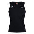 The Eastside Lions Club Dry Singlet by EMB Canterbury is a black sleeveless sports jersey that showcases the Canterbury logo on the front and "Eastside Lions Youth Rugby" on the upper left. It features Vapodri Technology for enhanced comfort and performance, making it a standout piece from the Canterbury Club Dry Singlet collection.