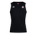 The SWFL Lady Hammerheads Club Dry Singlet by WRS Canterbury is a sleeveless black top with Vapodri Technology, a white Canterbury logo, and a multicolored club crest—ideal for athletes seeking comfort and style.