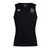 The Birmingham Iron Women's Football Club Dry Singlet by EMB Canterbury features a sleeveless black design, logos on the chest, and Vapodri Technology for comfort—perfect athletic gear for women.
