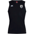 The South Orange County Raptors Club Dry Singlet by EMB Canterbury is a sleeveless black sports jersey featuring the Canterbury logo on the right chest and a crest with a bird and shield on the left chest. Engineered for performance, this singlet incorporates Vapodri Technology to keep you cool and comfortable during intense training sessions—making it ideal for athletic gear enthusiasts.